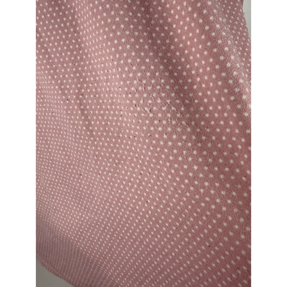 Women's Adrianna Papell Polka Dot Blouse Pink/White Size XL - Picture 4 of 8